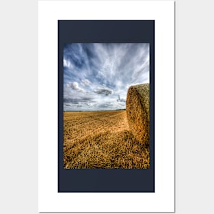 Straw Field, Lincolnshire Wolds Posters and Art